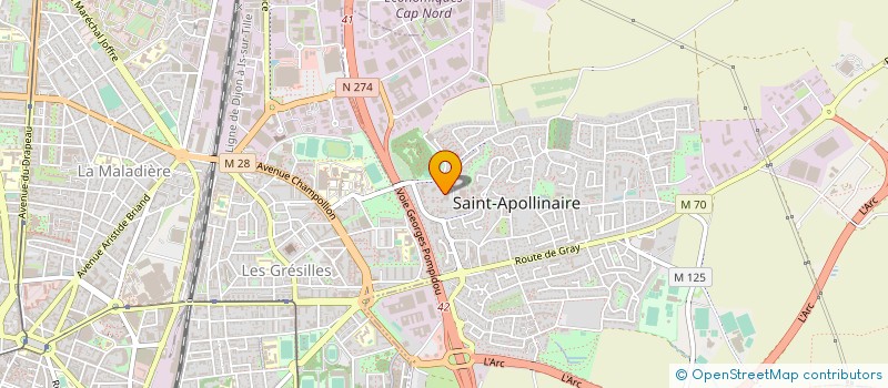 localisation de l'entreprise MONSIEUR JEAN MARTIN à SAINT-APOLLINAIRE