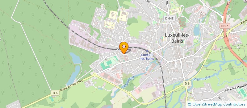 localisation de l'entreprise MONSIEUR JEAN MARTIN  LUXEUIL-LES-BAINS