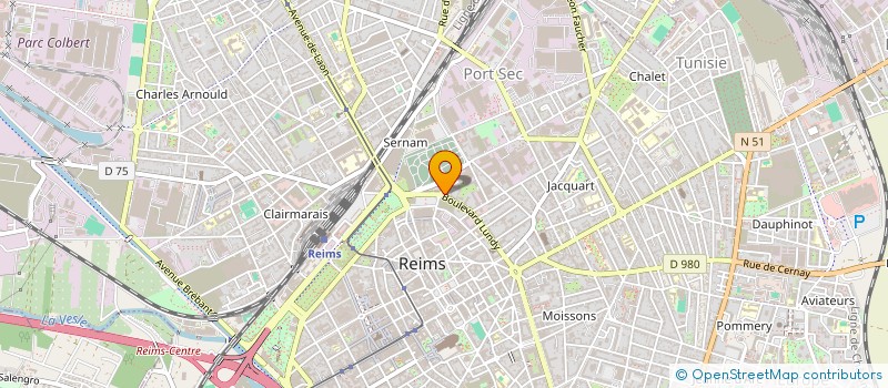 localisation de l'entreprise MONSIEUR JEAN MARTIN à REIMS