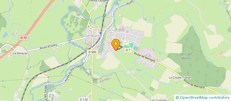 localisation de l'entreprise MONSIEUR JEAN MARTIN  GENELARD