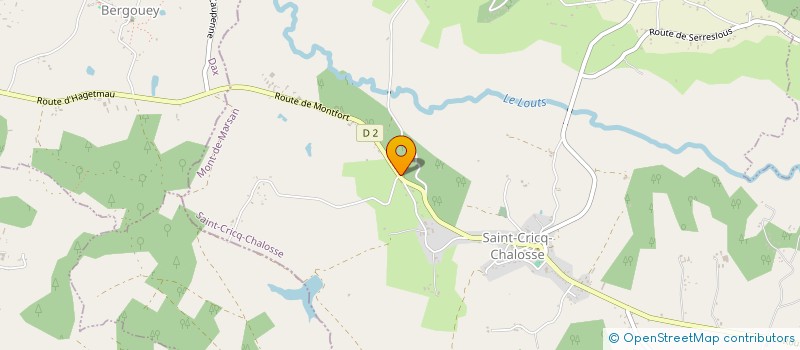 localisation de l'entreprise MONSIEUR JEAN MARTIN  SAINT-CRICQ-CHALOSSE