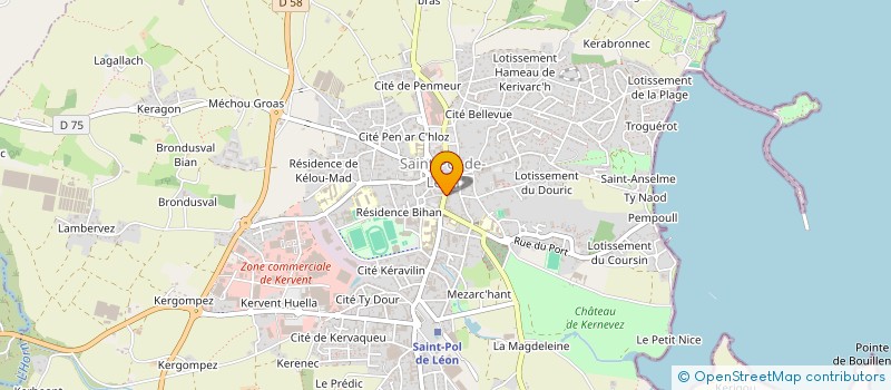 localisation de l'entreprise MONSIEUR JEAN MARTIN  SAINT-POL-DE-LEON