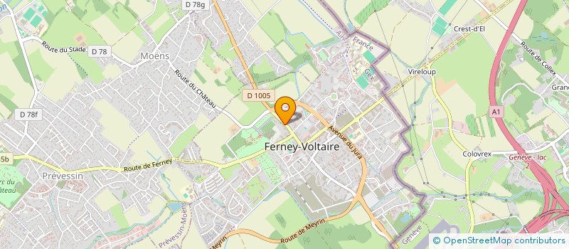 localisation de l'entreprise MONSIEUR JEAN MARTIN-DE FOUCAUD ET D'AURE à FERNEY-VOLTAIRE