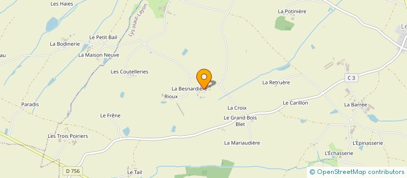localisation de l'entreprise MONSIEUR JEAN MARTINEAU à LYS-HAUT-LAYON