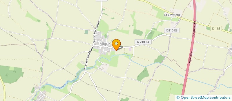 localisation de l'entreprise MONSIEUR JEAN MARTINEAU  MIGRE