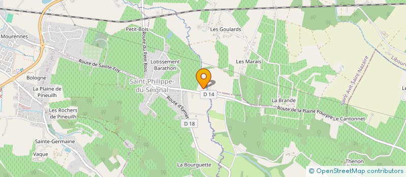 localisation de l'entreprise MONSIEUR JEAN MARTINEZ  SAINT-PHILIPPE-DU-SEIGNAL