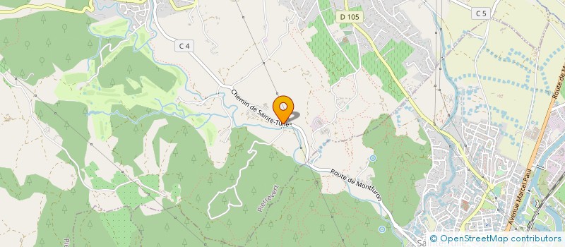 localisation de l'entreprise MONSIEUR JEAN MARTINEZ  PIERREVERT