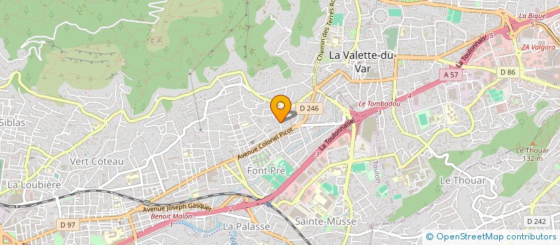 localisation de l'entreprise MONSIEUR JEAN MARTINEZ  TOULON