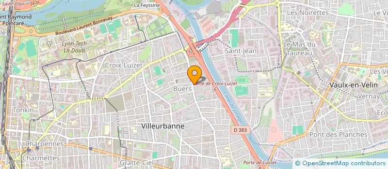 localisation de l'entreprise MONSIEUR JEAN MARTINEZ  VILLEURBANNE