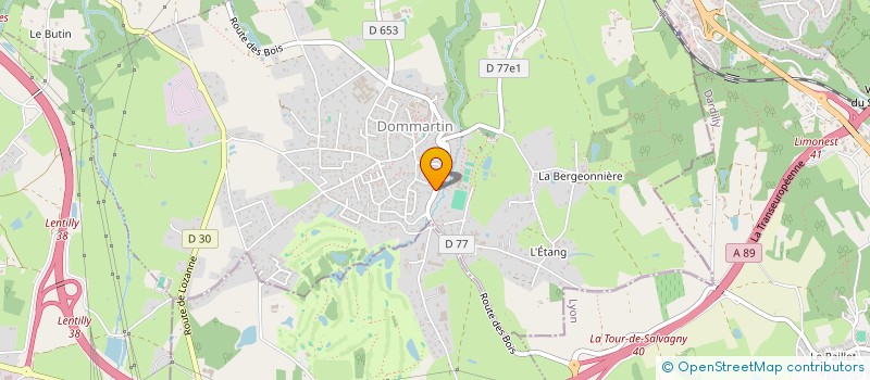 localisation de l'entreprise MONSIEUR JEAN MARTINEZ  DOMMARTIN