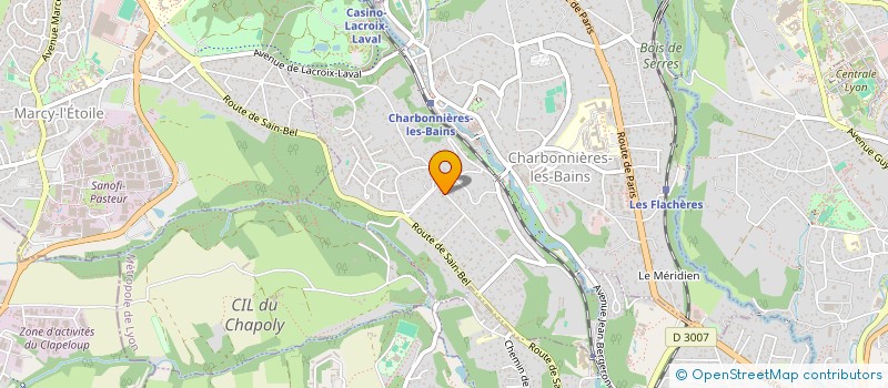 localisation de l'entreprise MONSIEUR JEAN MARTINI  CHARBONNIERES-LES-BAINS