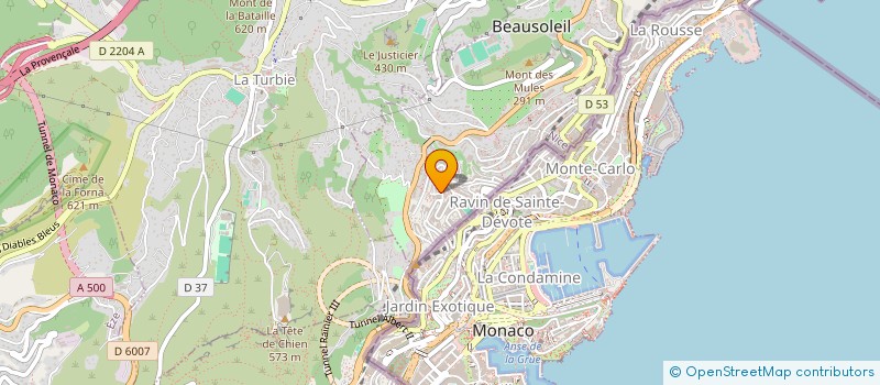 localisation de l'entreprise MONSIEUR JEAN MARTINI  BEAUSOLEIL