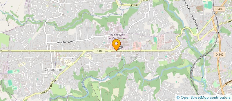 localisation de l'entreprise MONSIEUR JEAN MARTINS à CRAPONNE