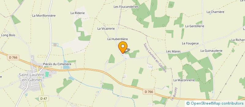 localisation de l'entreprise MONSIEUR JEAN MARTINS  SAINT-LAURENT-EN-GATINES