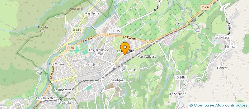 localisation de l'entreprise MONSIEUR JEAN MARTY  PRADES