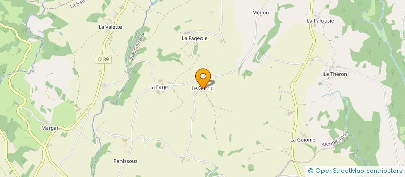 localisation de l'entreprise MONSIEUR JEAN MARTY à RIEUPEYROUX