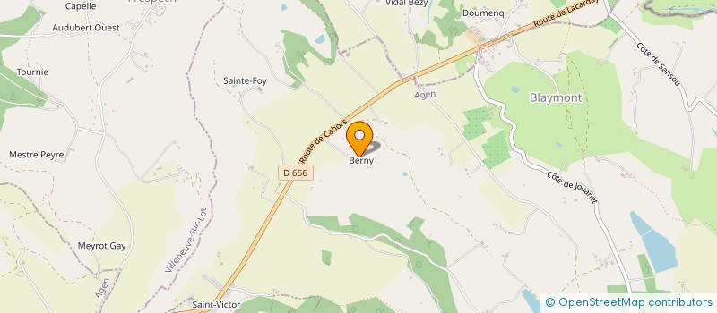 localisation de l'entreprise MONSIEUR JEAN MARTY  BLAYMONT