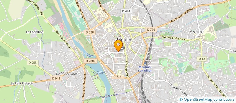 localisation de l'entreprise MONSIEUR JEAN MARTY à MOULINS