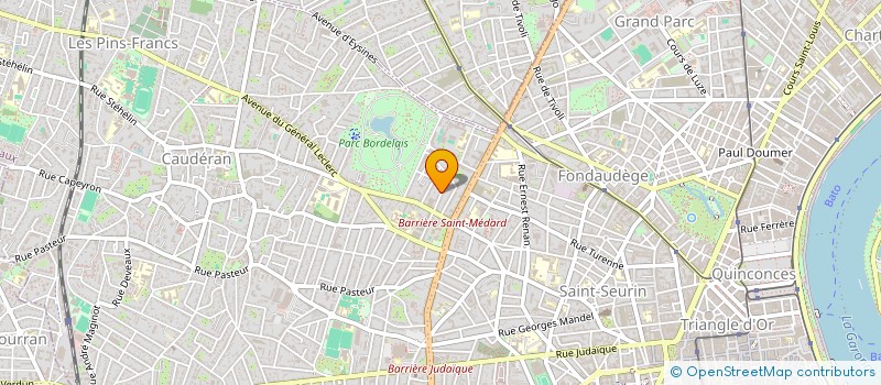 localisation de l'entreprise MONSIEUR JEAN MARVAUD à BORDEAUX