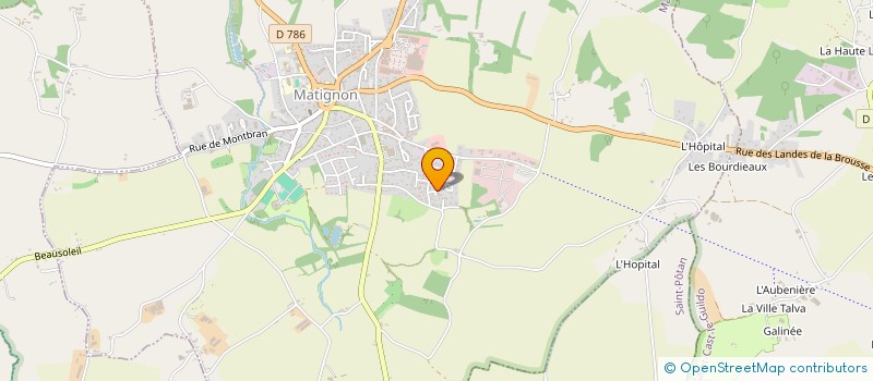 localisation de l'entreprise MONSIEUR JEAN-MARY BRICHARD  MATIGNON