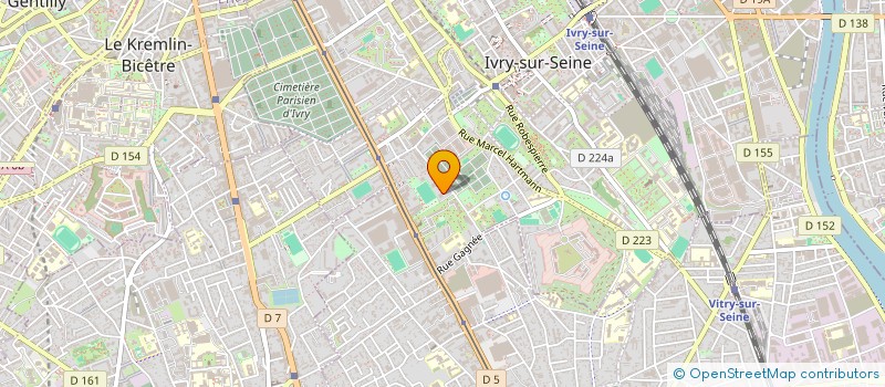 localisation de l'entreprise MONSIEUR JEAN MARY RPSILLETTE  IVRY-SUR-SEINE