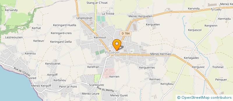 localisation de l'entreprise MONSIEUR JEAN MARZIN à PLOZEVET