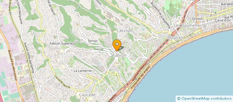 localisation de l'entreprise MONSIEUR JEAN MAS à NICE