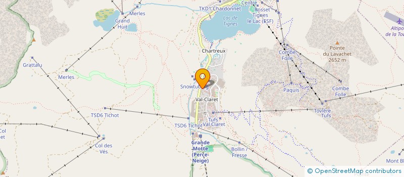 localisation de l'entreprise MONSIEUR JEAN MASSE  TIGNES