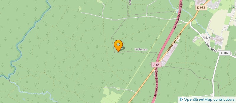 localisation de l'entreprise MONSIEUR JEAN MASSIE  POUYDESSEAUX