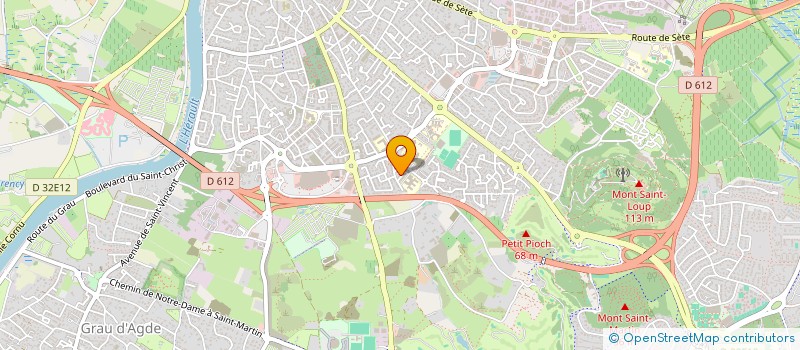 localisation de l'entreprise MONSIEUR JEAN MASSON à AGDE