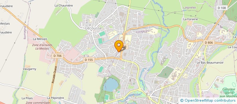 localisation de l'entreprise MONSIEUR JEAN MASSON  FOUGERES