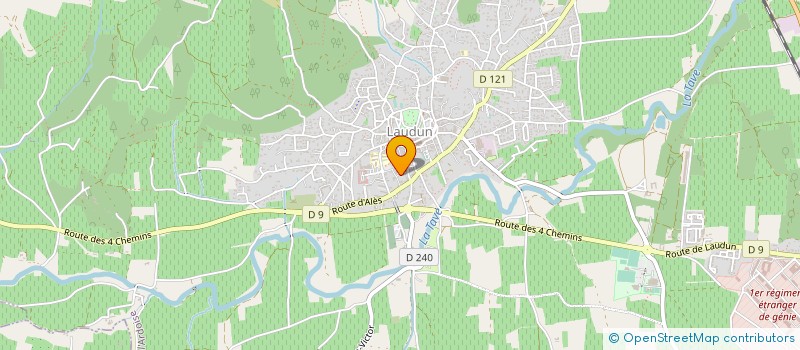 localisation de l'entreprise MONSIEUR JEAN MASSOT  LAUDUN-L'ARDOISE