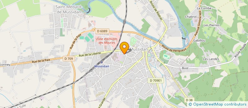 localisation de l'entreprise MONSIEUR JEAN MATHIAS  MUSSIDAN