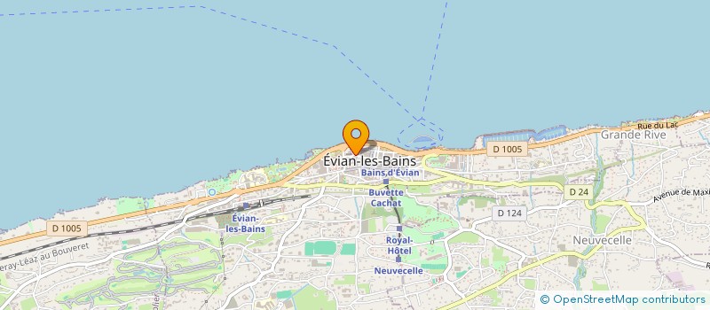 localisation de l'entreprise MONSIEUR JEAN MATHIEU à EVIAN-LES-BAINS