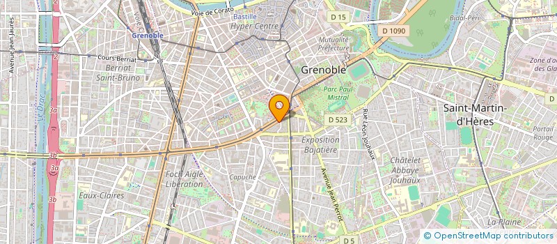 localisation de l'entreprise MONSIEUR JEAN MATHIEU à GRENOBLE