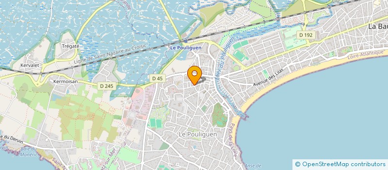 localisation de l'entreprise MONSIEUR JEAN-MATHIEU BRULE  LE POULIGUEN