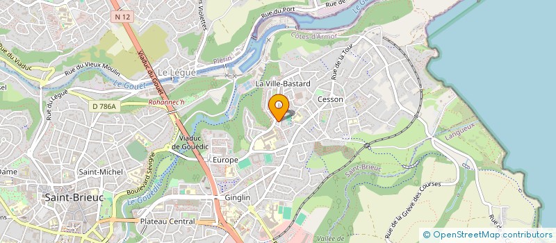 localisation de l'entreprise MONSIEUR JEAN MATHIEU CONTARET à SAINT-BRIEUC