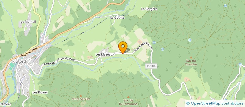 localisation de l'entreprise MONSIEUR JEAN-MATHIEU NENNA  RIOTORD