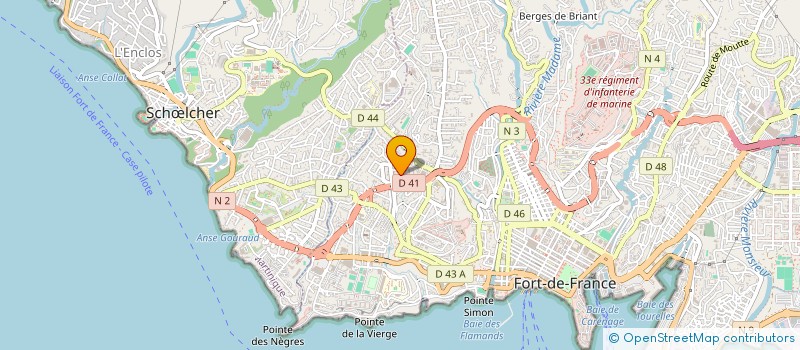 localisation de l'entreprise MONSIEUR JEAN-MATHIEU VASSEN  FORT-DE-FRANCE