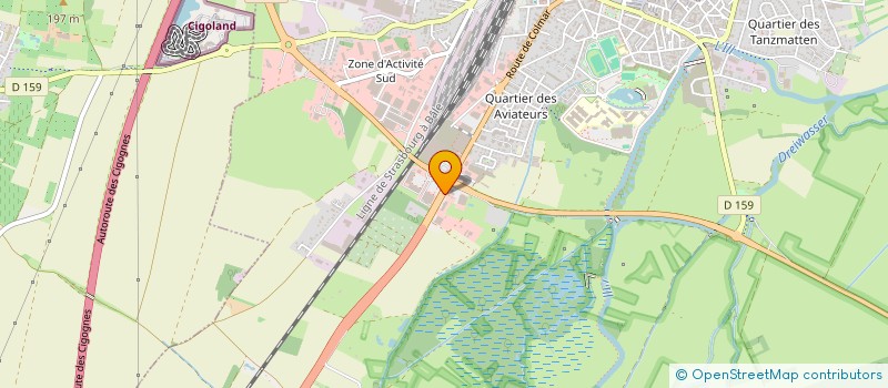 localisation de l'entreprise MONSIEUR JEAN-MATHIEU VONAU  SELESTAT