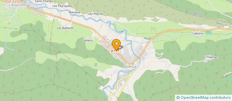 localisation de l'entreprise MONSIEUR JEAN MATHIVET à BELESTA