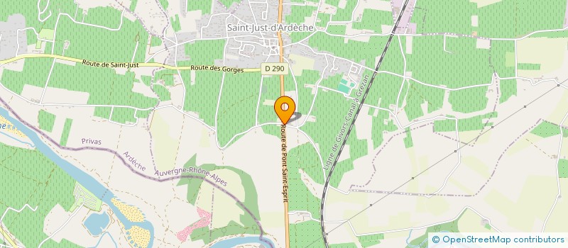 localisation de l'entreprise MONSIEUR JEAN MATHON  SAINT-JUST-D'ARDECHE