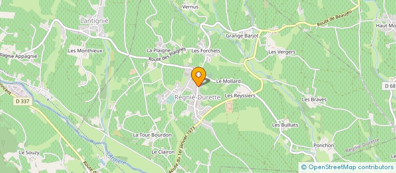 localisation de l'entreprise MONSIEUR JEAN MATRAY à REGNIE-DURETTE