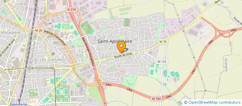 localisation de l'entreprise MONSIEUR JEAN MATROT à SAINT-APOLLINAIRE