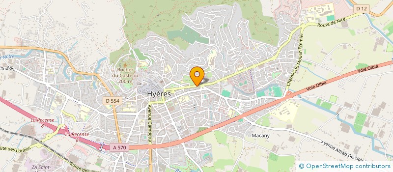 localisation de l'entreprise MONSIEUR JEAN MATTEI à HYERES