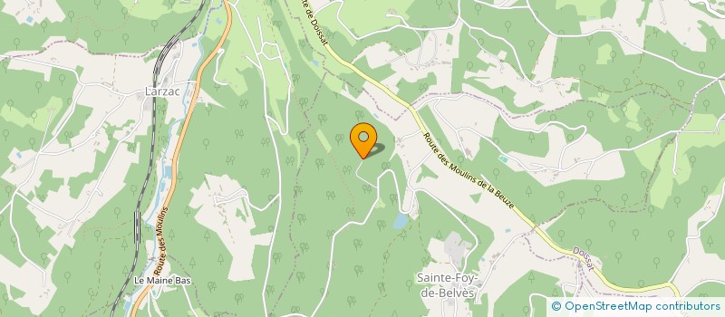 localisation de l'entreprise MONSIEUR JEAN-MATTHIEU CLOT  SAINTE FOY DE BELVES