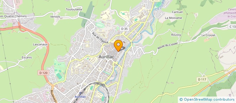 localisation de l'entreprise MONSIEUR JEAN-MATTHIEU LAVERGNE à AURILLAC