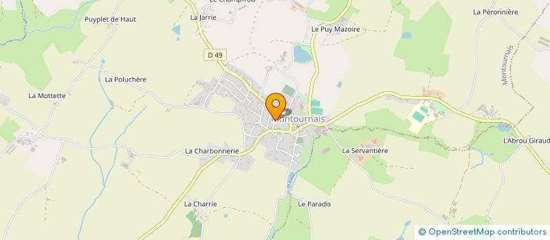 localisation de l'entreprise MONSIEUR JEAN MAUDET  MONTOURNAIS