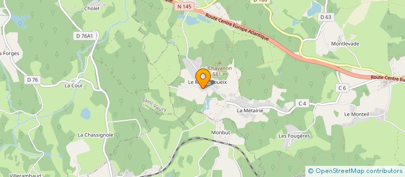 localisation de l'entreprise MONSIEUR JEAN MAUGARD  SAINT-SULPICE-LE-GUERETOIS