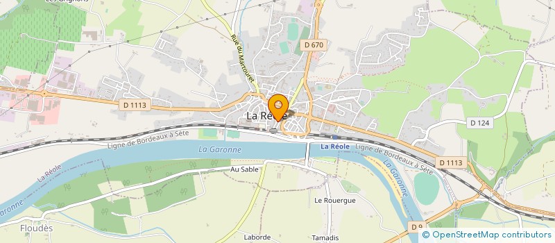 localisation de l'entreprise MONSIEUR JEAN MAUHE à LA REOLE